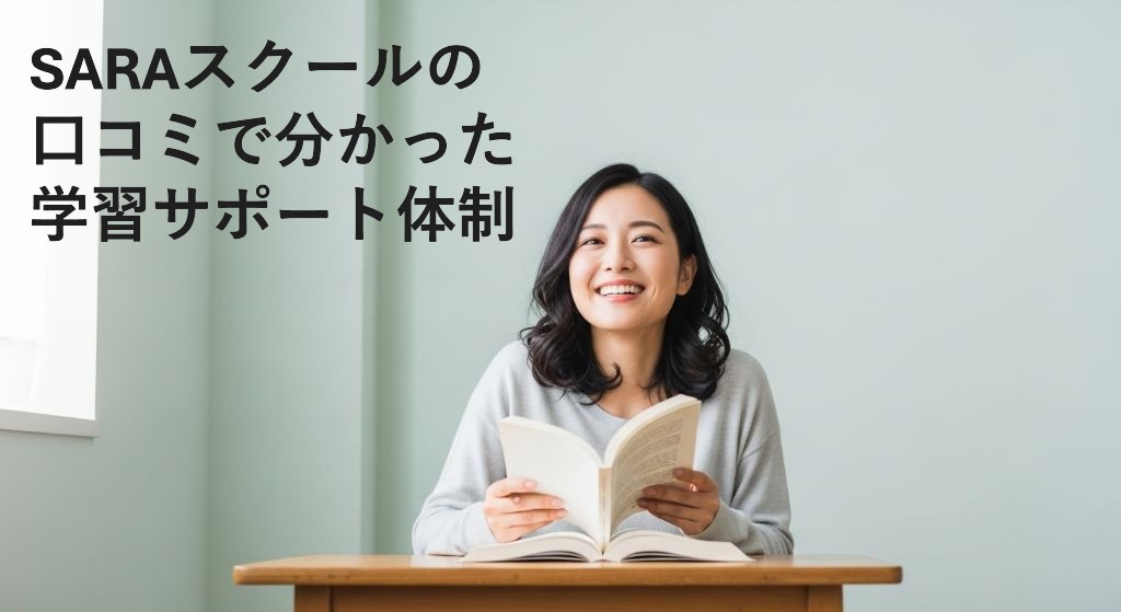 SARAスクールの
口コミで分かった
学習サポート体制