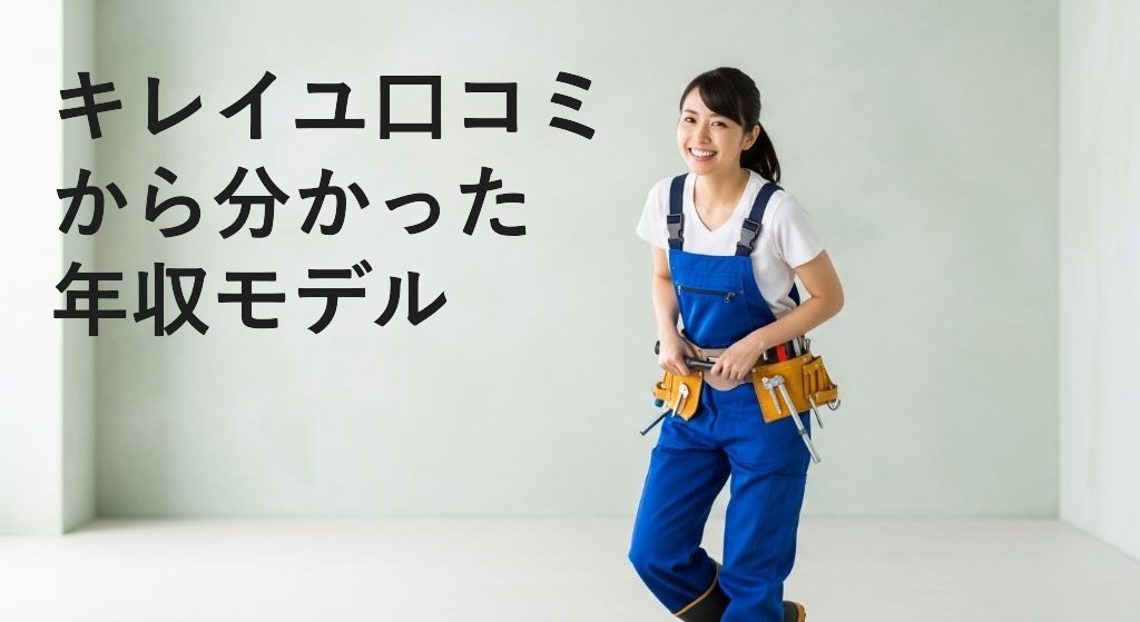 キレイユ口コミ
から分かった
年収モデル