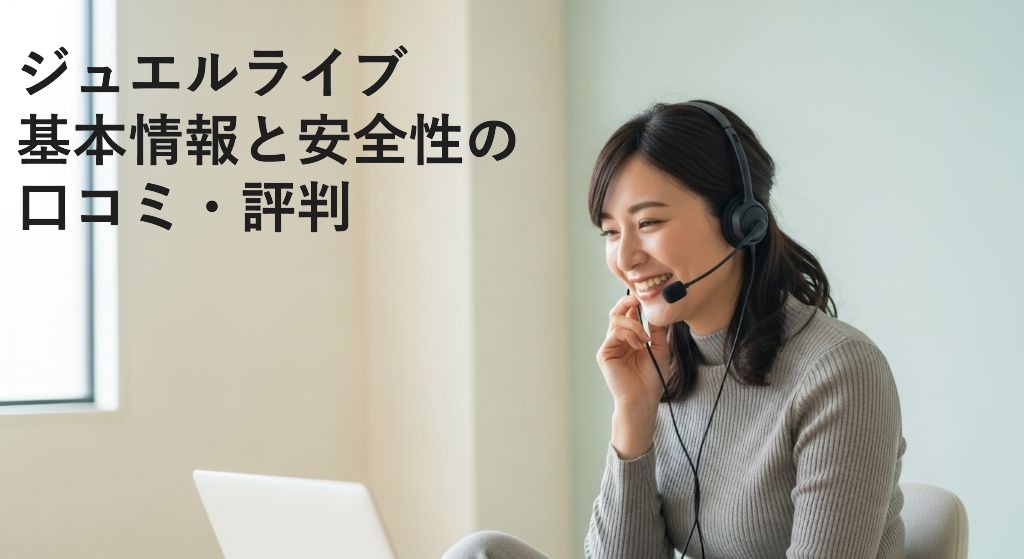 ジュエルライブ
基本情報と安全性の
口コミ・評判