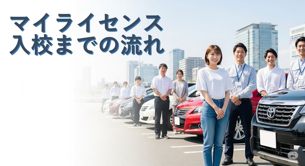 簡単4ステップ！マイライセンスの申し込みから入校までの流れ