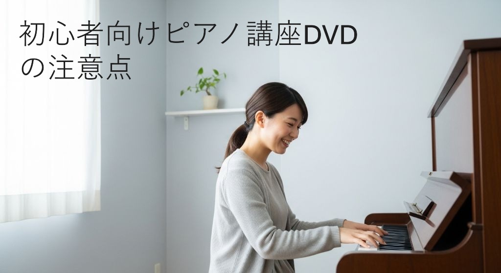初心者向けピアノ講座DVDの注意点