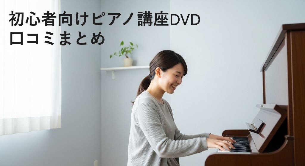 初心者向けピアノ講座DVD口コミまとめ