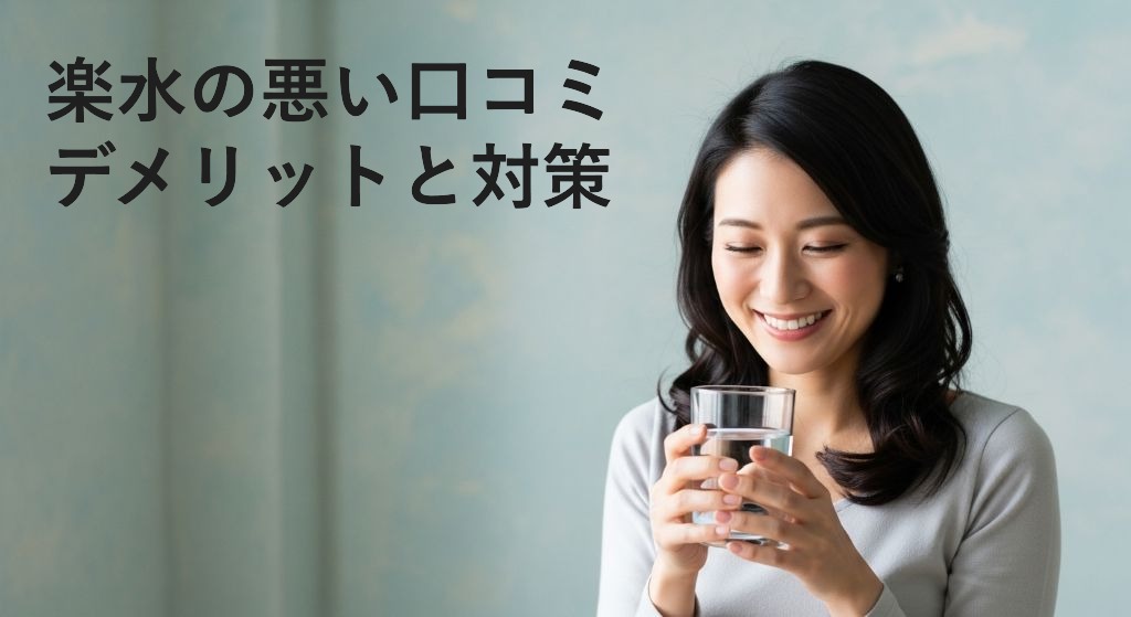 楽水の悪い口コミ
デメリットと対策