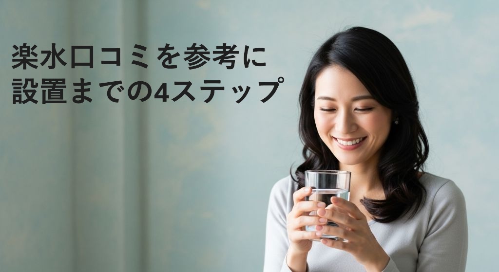 楽水口コミを参考に
設置までの4ステップ