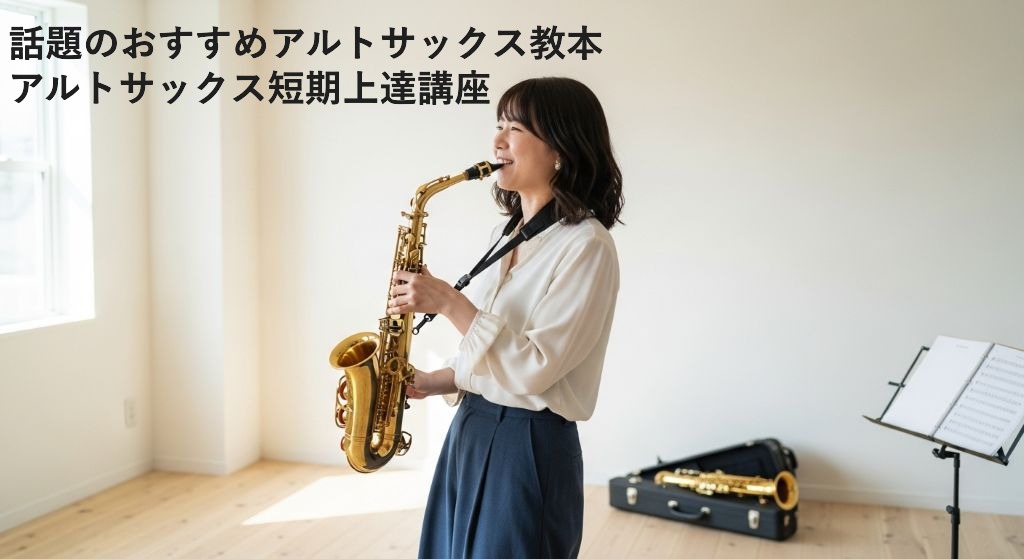 話題のおすすめアルトサックス教本
アルトサックス短期上達講座